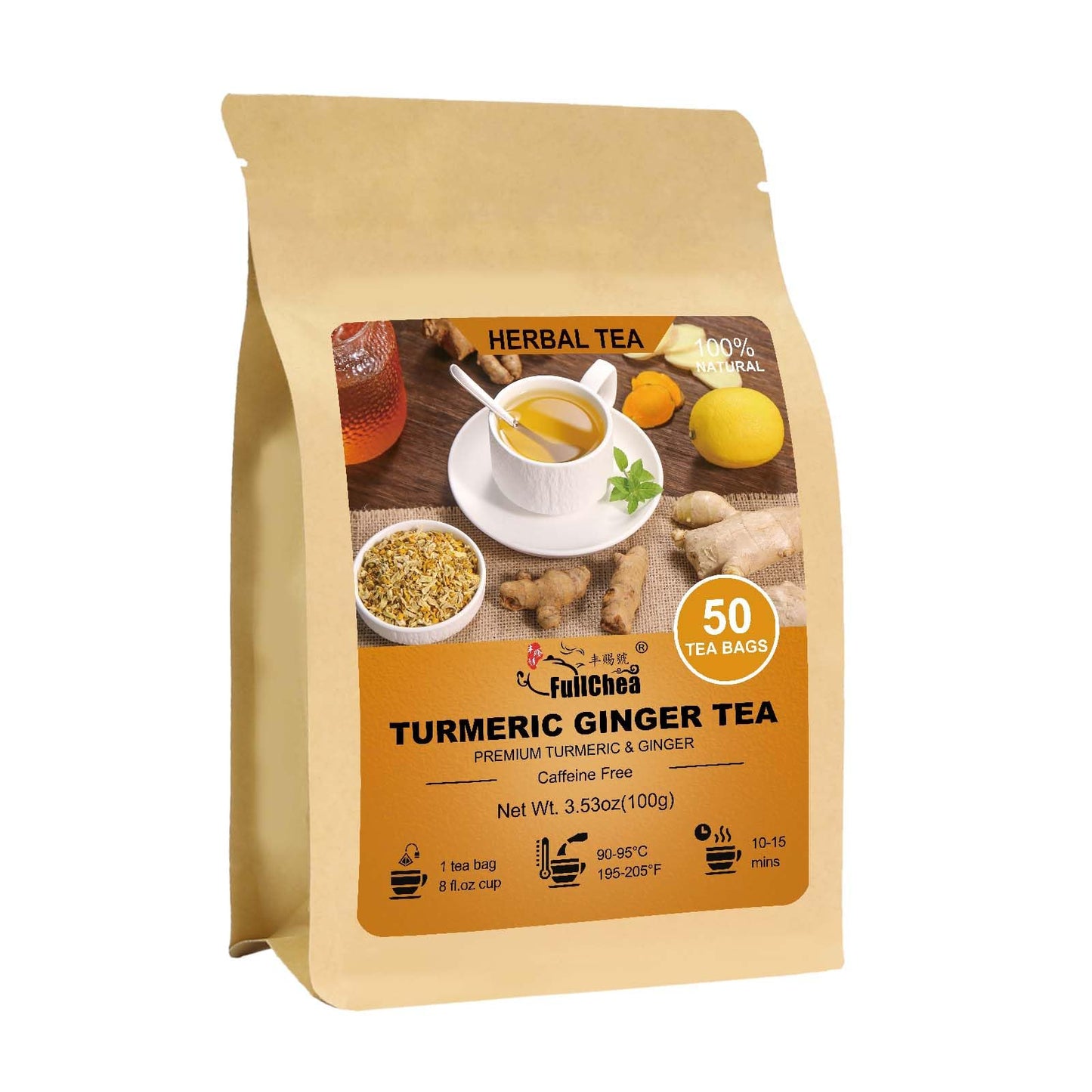 FullChea - Soursop Leaves Tea Bags, 40 Teabags - Premium Soursop Graviola Leaves - Hojas De Guanabana Tea - Non-GMO - Caffeine-free - Improve Digestion, Support Healthy Skin & Sleep