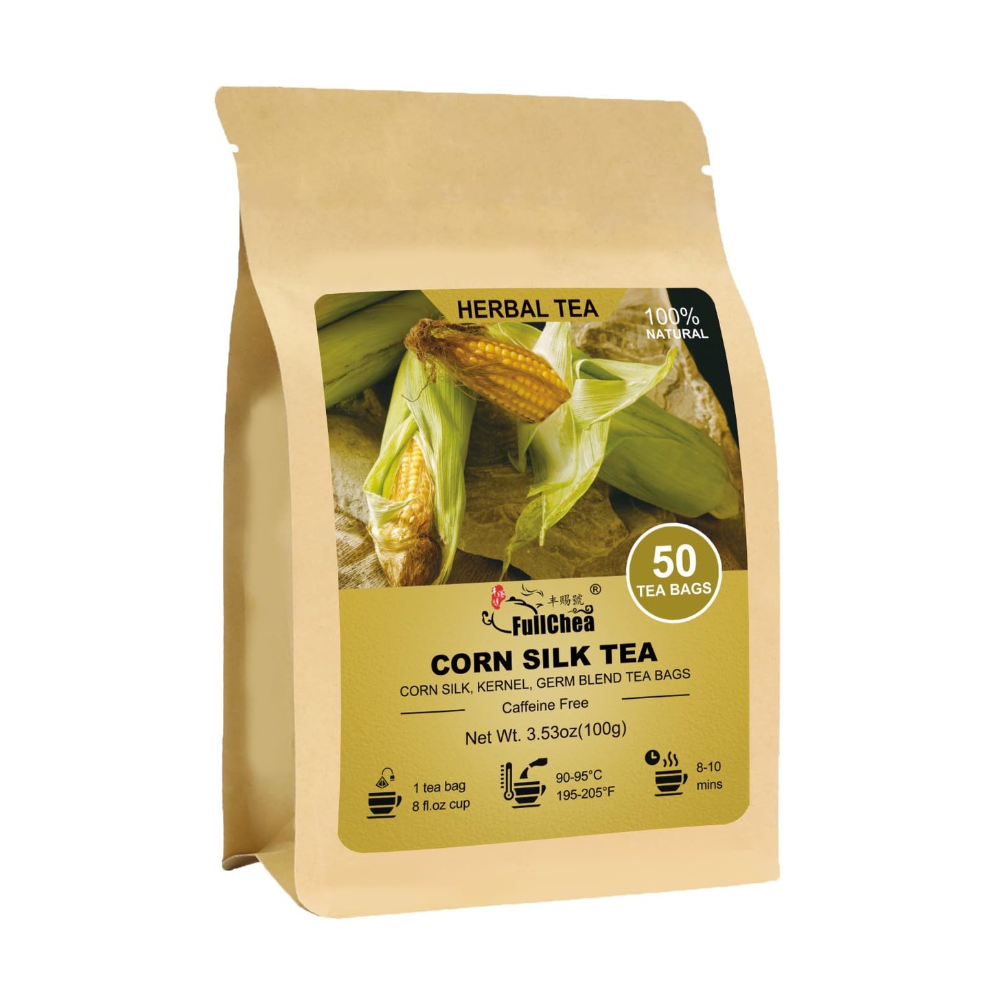 FullChea - Soursop Leaves Tea Bags, 40 Teabags - Premium Soursop Graviola Leaves - Hojas De Guanabana Tea - Non-GMO - Caffeine-free - Improve Digestion, Support Healthy Skin & Sleep