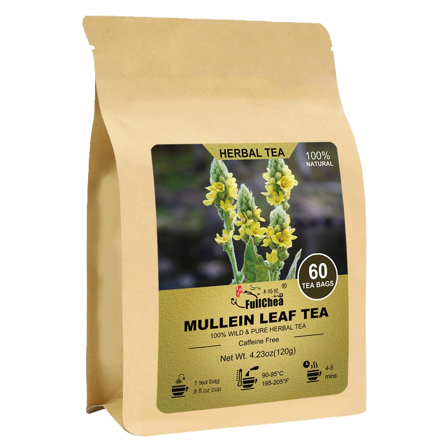 FullChea - Soursop Leaves Tea Bags, 40 Teabags - Premium Soursop Graviola Leaves - Hojas De Guanabana Tea - Non-GMO - Caffeine-free - Improve Digestion, Support Healthy Skin & Sleep