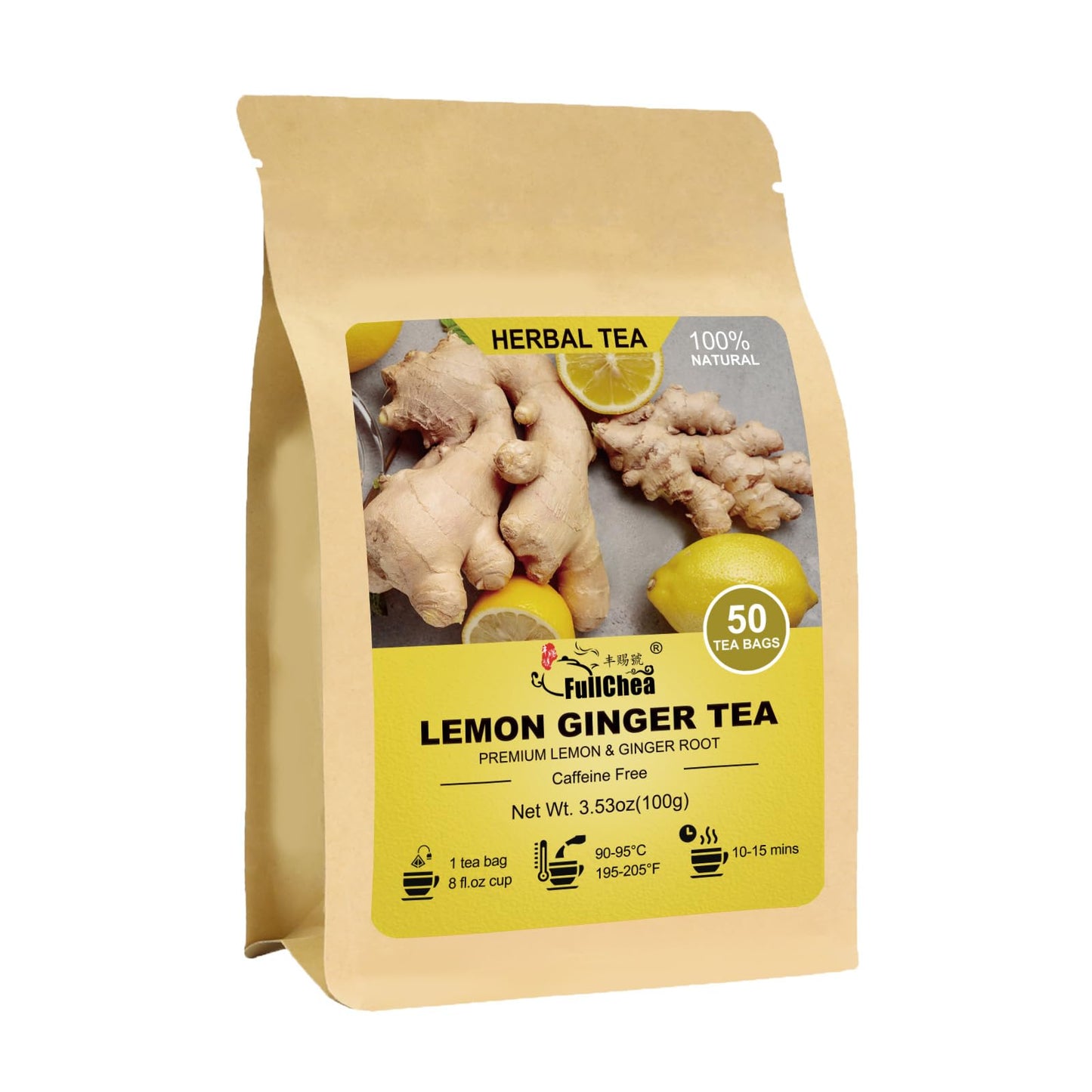 FullChea - Soursop Leaves Tea Bags, 40 Teabags - Premium Soursop Graviola Leaves - Hojas De Guanabana Tea - Non-GMO - Caffeine-free - Improve Digestion, Support Healthy Skin & Sleep
