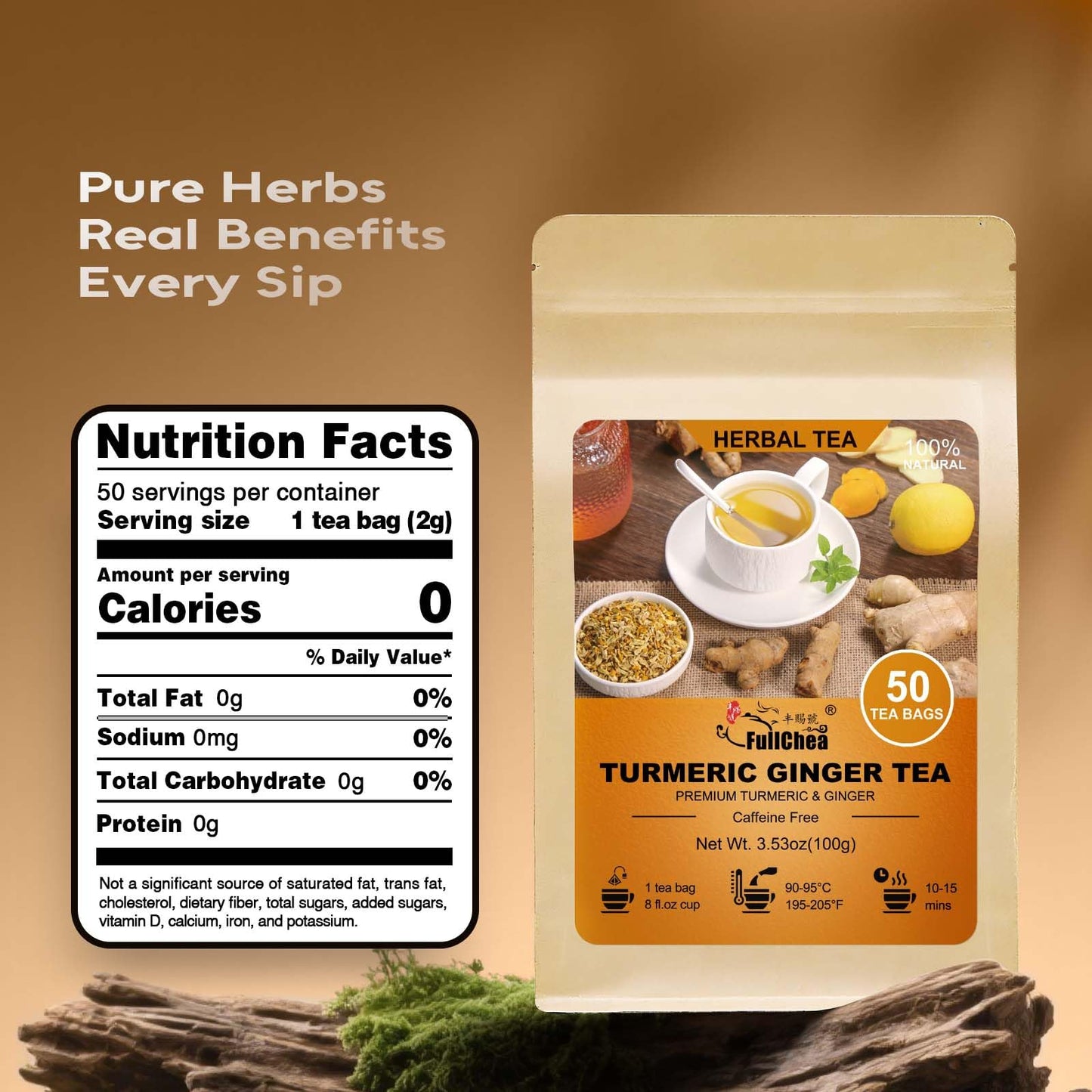 FullChea - Soursop Leaves Tea Bags, 40 Teabags - Premium Soursop Graviola Leaves - Hojas De Guanabana Tea - Non-GMO - Caffeine-free - Improve Digestion, Support Healthy Skin & Sleep