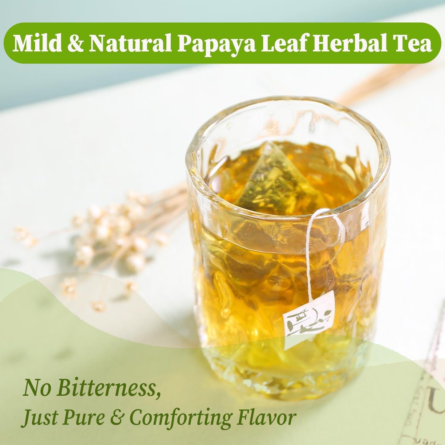 FullChea - Dandelion Leaf & Root Tea bags, 50 Teabags, 2g/bag - Natural Dandelion Herbal Tea for Liver & Kidney Health - Non-GMO - Caffeine-free - Support Digestion & Boost Immune System