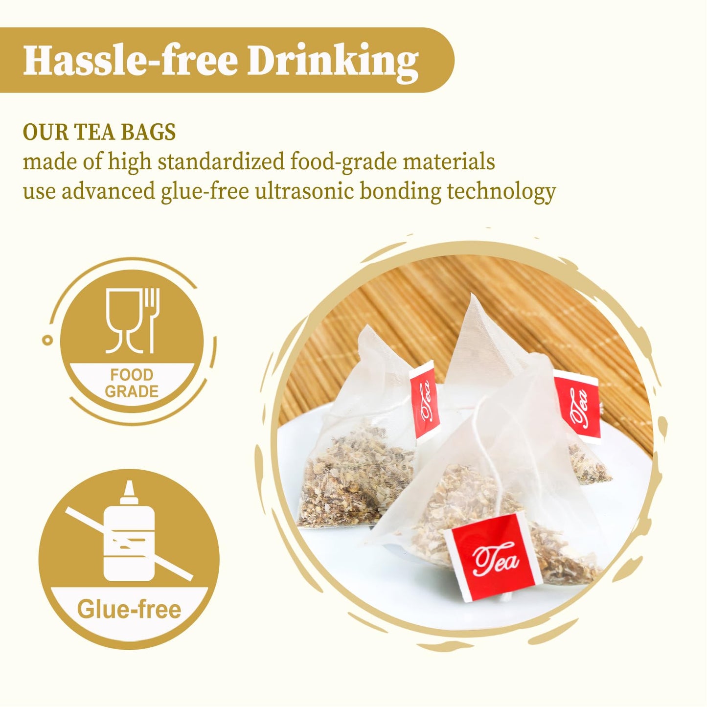 FullChea - Soursop Leaves Tea Bags, 40 Teabags - Premium Soursop Graviola Leaves - Hojas De Guanabana Tea - Non-GMO - Caffeine-free - Improve Digestion, Support Healthy Skin & Sleep