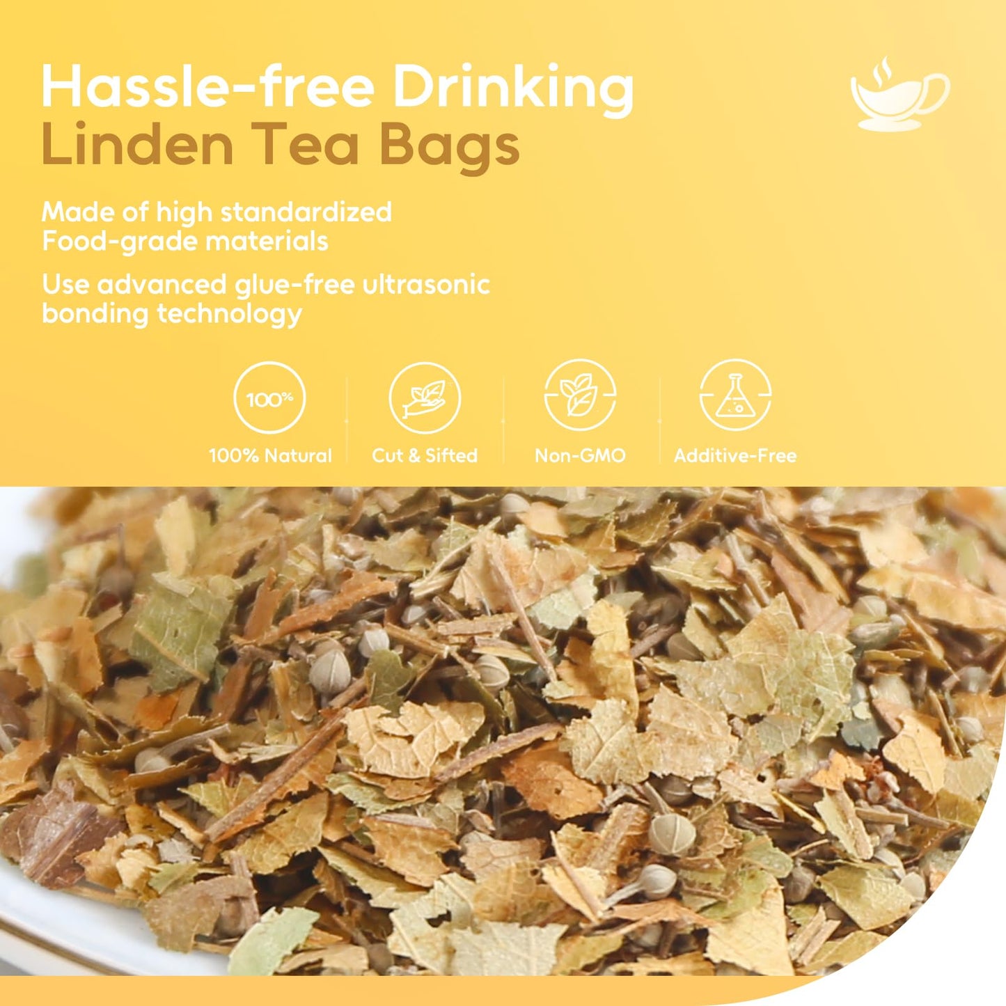FullChea - Soursop Leaves Tea Bags, 40 Teabags - Premium Soursop Graviola Leaves - Hojas De Guanabana Tea - Non-GMO - Caffeine-free - Improve Digestion, Support Healthy Skin & Sleep