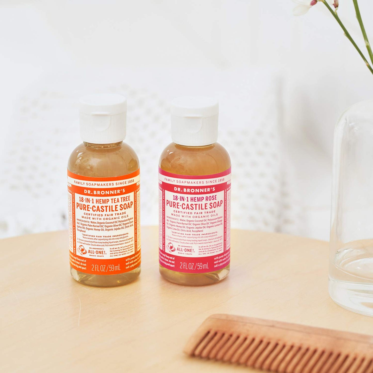 Dr. Bronner's Pure-Castile Magic Soap Liquid (Almond, 32 Ounce) - Made with Regenerative Organic Certified Oils, 18-in-1 Uses: Face, Body, Hair, Laundry, Pets and Dishes, Concentrated, Vegan, Non-GMO