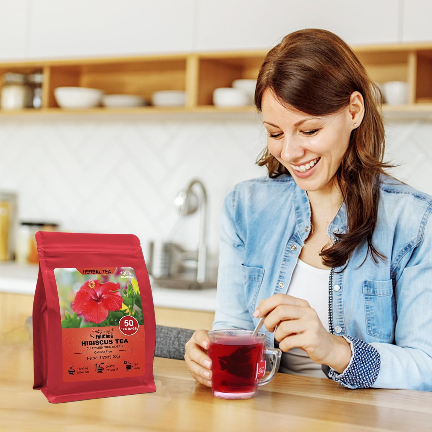 FullChea - Soursop Leaves Tea Bags, 40 Teabags - Premium Soursop Graviola Leaves - Hojas De Guanabana Tea - Non-GMO - Caffeine-free - Improve Digestion, Support Healthy Skin & Sleep