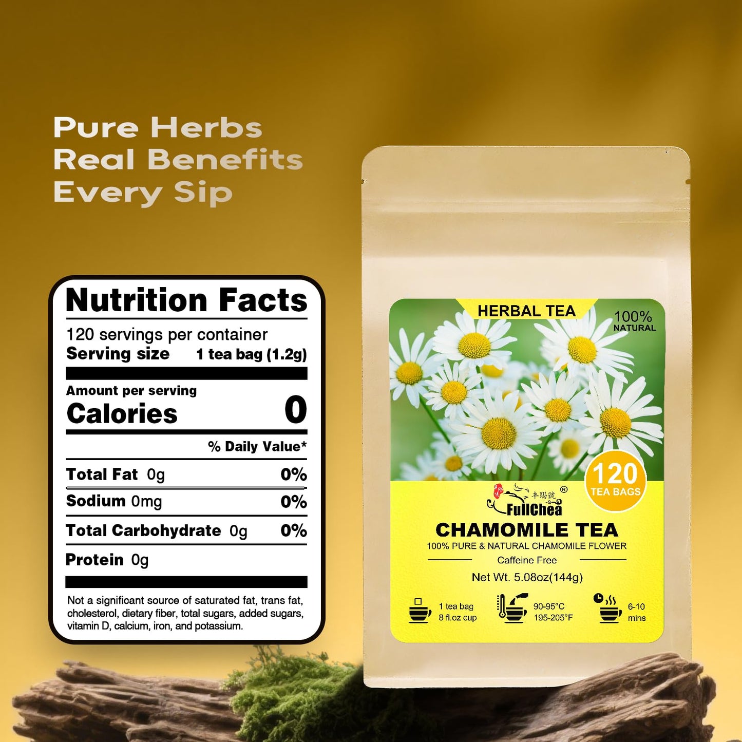 FullChea - Soursop Leaves Tea Bags, 40 Teabags - Premium Soursop Graviola Leaves - Hojas De Guanabana Tea - Non-GMO - Caffeine-free - Improve Digestion, Support Healthy Skin & Sleep