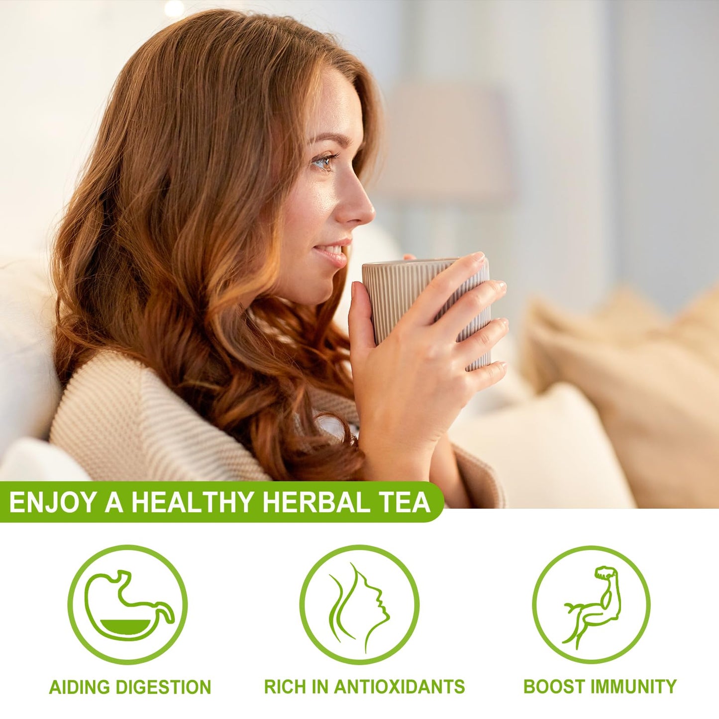 FullChea - Dandelion Leaf & Root Tea bags, 50 Teabags, 2g/bag - Natural Dandelion Herbal Tea for Liver & Kidney Health - Non-GMO - Caffeine-free - Support Digestion & Boost Immune System
