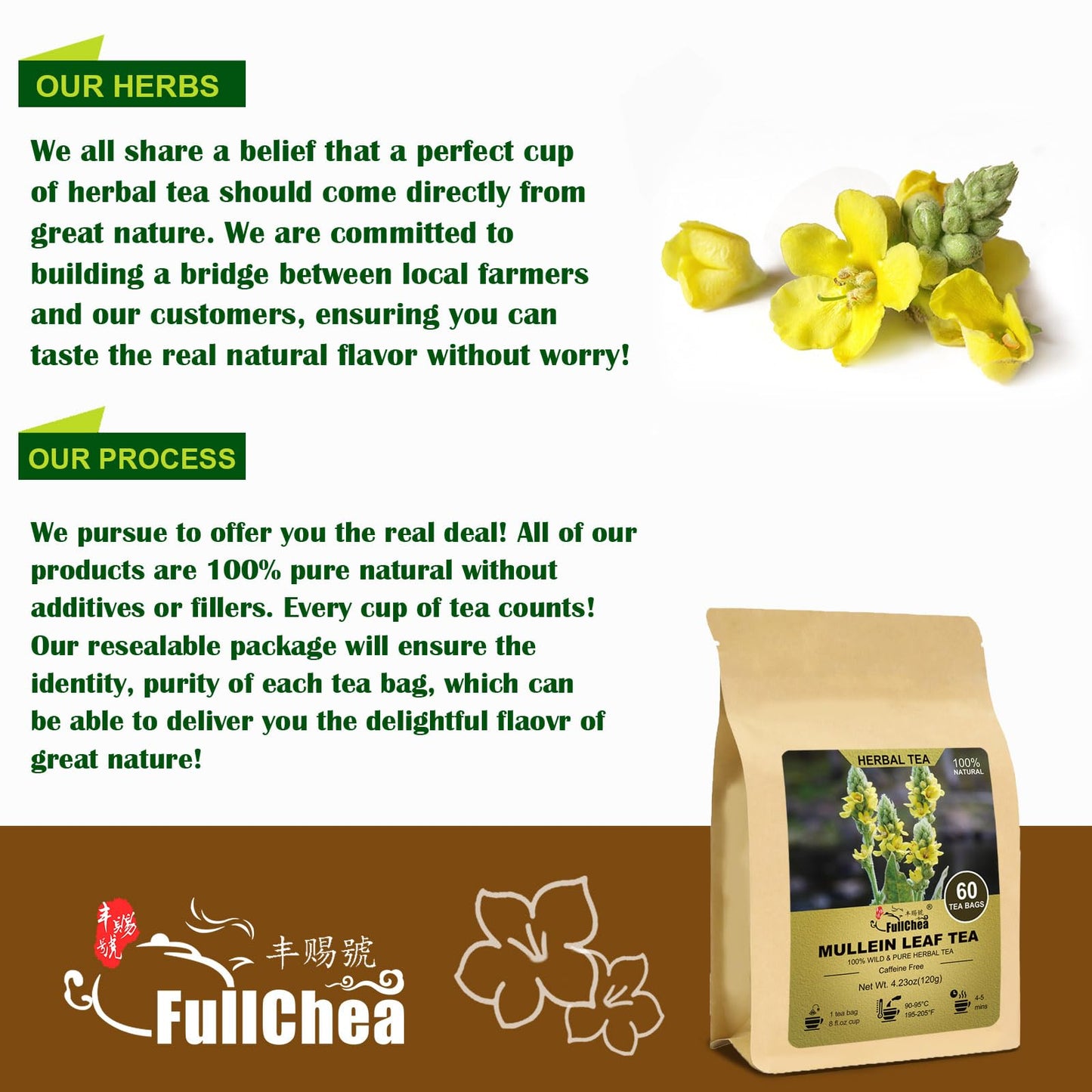 FullChea - Soursop Leaves Tea Bags, 40 Teabags - Premium Soursop Graviola Leaves - Hojas De Guanabana Tea - Non-GMO - Caffeine-free - Improve Digestion, Support Healthy Skin & Sleep