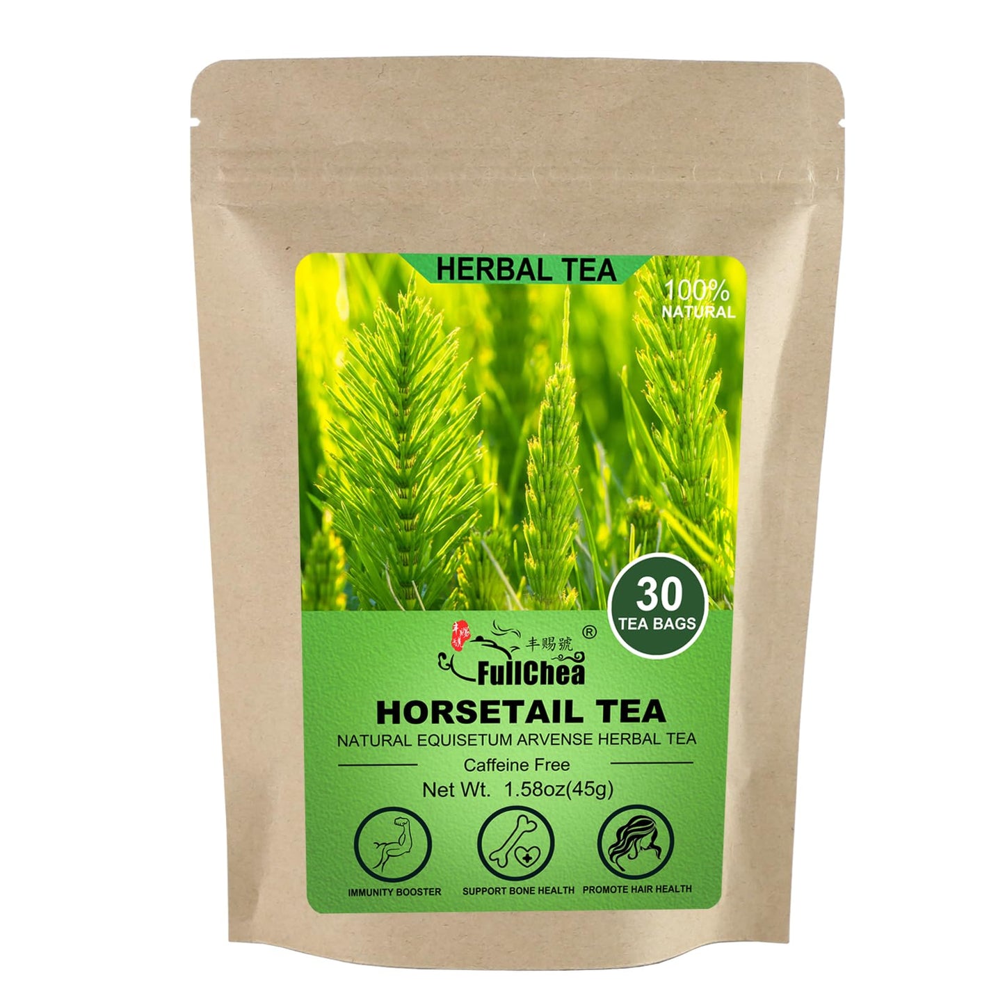 FullChea - Dandelion Leaf & Root Tea bags, 50 Teabags, 2g/bag - Natural Dandelion Herbal Tea for Liver & Kidney Health - Non-GMO - Caffeine-free - Support Digestion & Boost Immune System