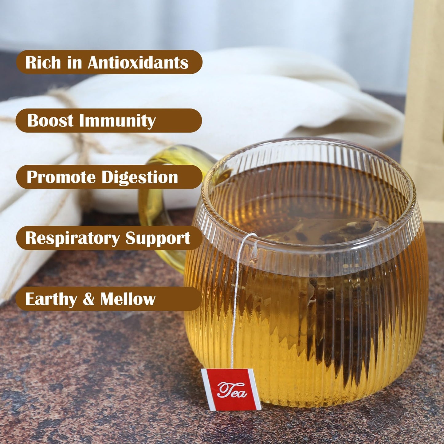 FullChea - Soursop Leaves Tea Bags, 40 Teabags - Premium Soursop Graviola Leaves - Hojas De Guanabana Tea - Non-GMO - Caffeine-free - Improve Digestion, Support Healthy Skin & Sleep