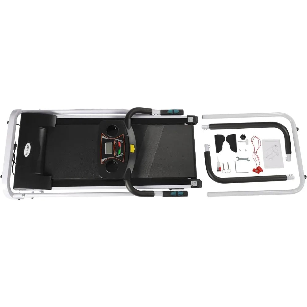 Treadmills for Seniors Recovery Fitness Exercise Machine Walking Treadmill with Full Length Handrails &Heart Rate Sensor