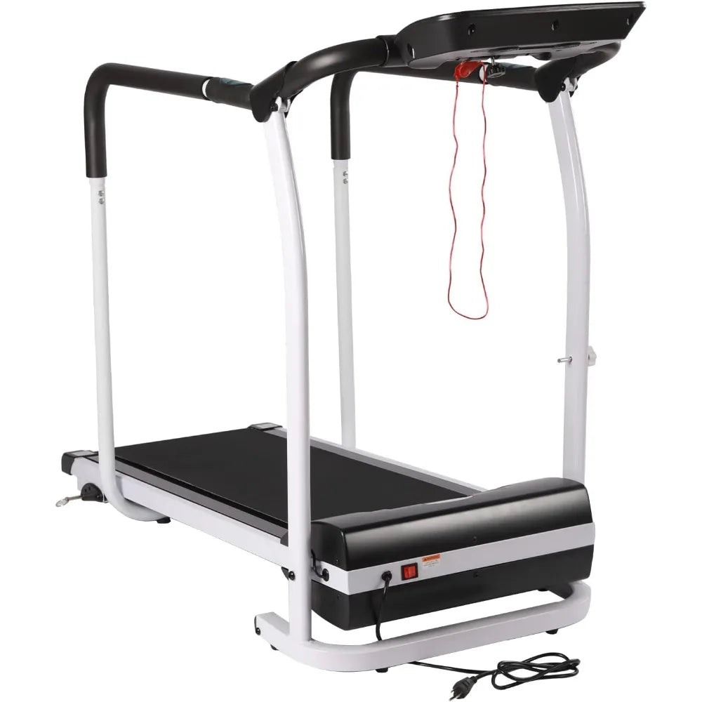 Treadmills for Seniors Recovery Fitness Exercise Machine Walking Treadmill with Full Length Handrails &Heart Rate Sensor